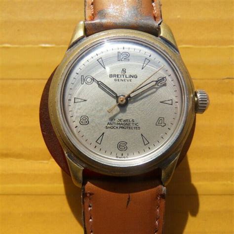 Vintage SWISS BREITLING 17 Jewels Manual Men's Watch,1950's